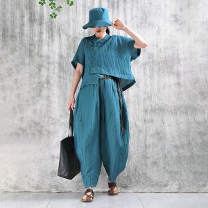 Yarn-Dyed Linen Customized Designer Harem Pants