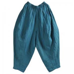 Yarn-Dyed Linen Customized Designer Harem Pants