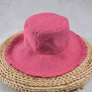 Minimalist Chic Yarn-Dyed Linen Customized Hat