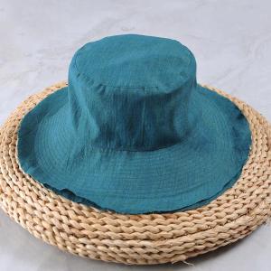 Minimalist Chic Yarn-Dyed Linen Customized Hat