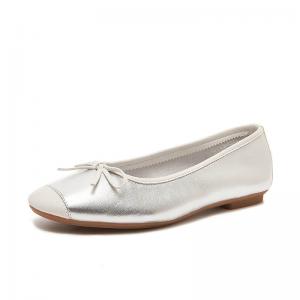 Office Casual Bowknot Leather Comfy Flats