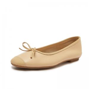 Office Casual Bowknot Leather Comfy Flats