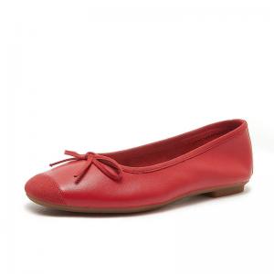 Office Casual Bowknot Leather Comfy Flats