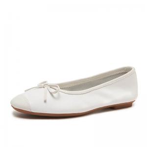 Office Casual Bowknot Leather Comfy Flats