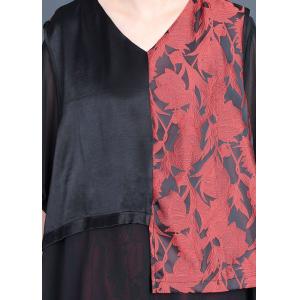 Asymmetrical Silk Cardigan Top with Song Brocade Palazzo Pants