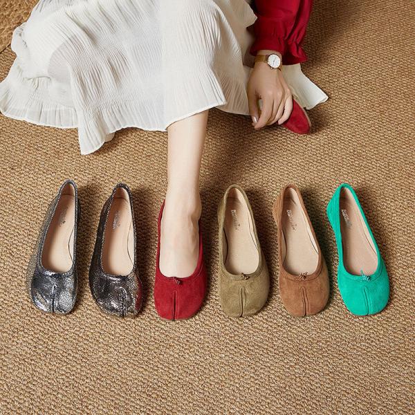 Pop Colors Office Suede Leather Flats