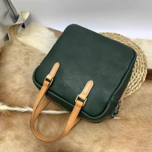 Cowhide Leather Vintage Shoulder Message Bag