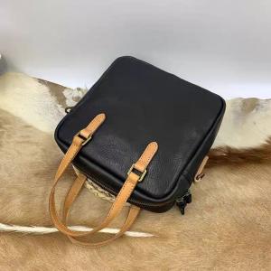 Cowhide Leather Vintage Shoulder Message Bag