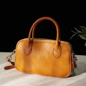 Business Elegant Leather Rectangle Handbag Purse