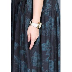 Loose-Fit Printed Layer Tied Winery Dress