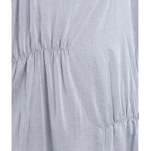 Japandi Fashion Drawstring Waist Half Sleeve Flax Midi Dress