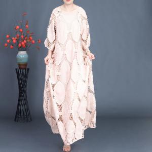 Hollow Out French Chic Maxi Prom Dress