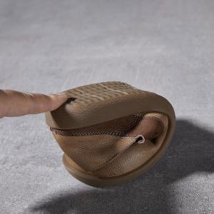 Contrast Color Leather Tied Board Shoes