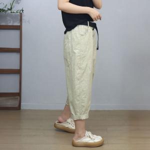 Color Fading Harem Cropped Pants for Women