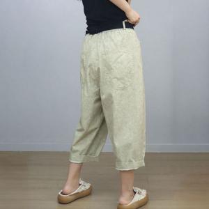 Color Fading Harem Cropped Pants for Women