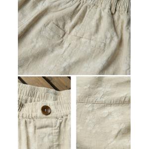 High Waist Loose Cotton Linen Barrel Pants