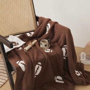 Rugby Patterned Cute Soft Sofa Throw