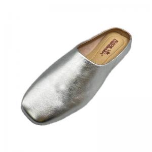 Summer Leather Glittering Casual Slide Mules