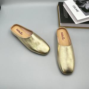 Summer Leather Glittering Casual Slide Mules