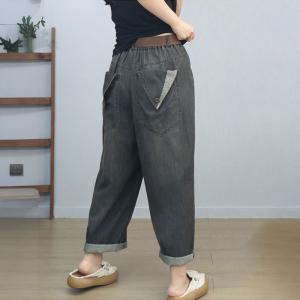 High Waist Straight Leg Ripped Jeans