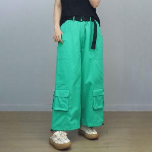 Drawstring Leg Closure Wide Leg Balloon Pants