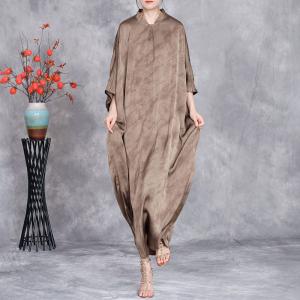 Modest Fashion Silk Large Asymmetrical Cocoon Dress