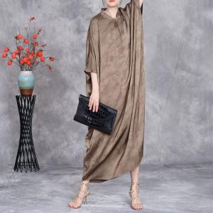 Modest Fashion Silk Large Asymmetrical Cocoon Dress
