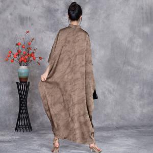 Modest Fashion Silk Large Asymmetrical Cocoon Dress