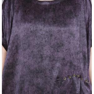 Front Slit Silk Tunic Dress with Loose Pant Sets