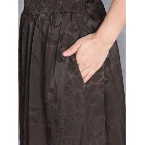 Eastern Pankou Jacqaurd Blouse with Maxi Slit Skirt
