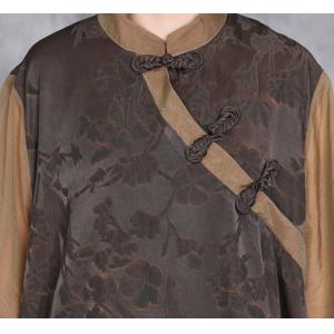 Eastern Pankou Jacqaurd Blouse with Maxi Slit Skirt