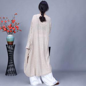 Lazy Day Knitting Asymmetrical Sheer Coverup Top