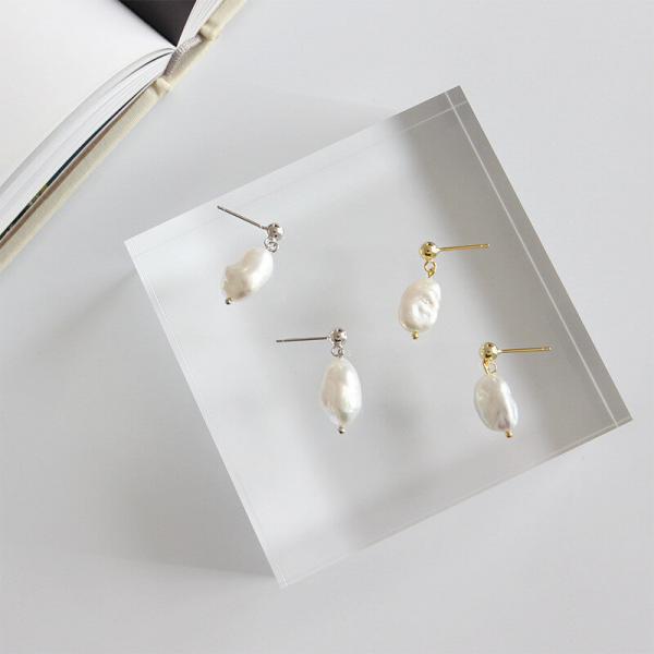 Irregular Unique Baroque Pearl Ear Stud