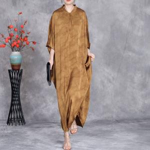 Modest Fashion Silk Large Asymmetrical Cocoon Dress