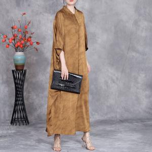 Modest Fashion Silk Large Asymmetrical Cocoon Dress