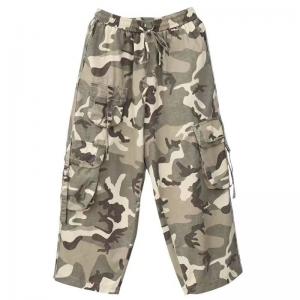 Versatile Womens Baggy Camo Cargo Pants