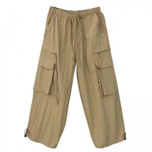 Front Pockets Drawstring Legs Tassel Joggings