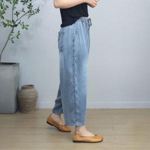 Tencel Denim Soft Wide Leg Jeans