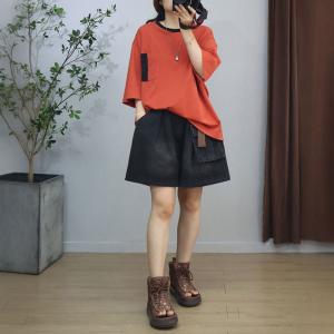 Bi-Colored Chest Pocket Cotton Oversized T-shirt