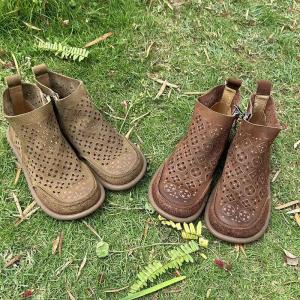 Folk Style Hollow Out Boho Ankle Boots