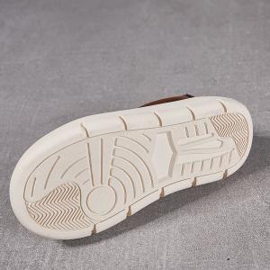 Lace Up Cowhide Hollow Out Wedge Trainers