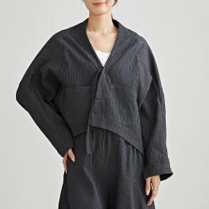 Bat Sleeves Oversized Cocoon Jacket
