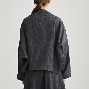 Bat Sleeves Oversized Cocoon Jacket