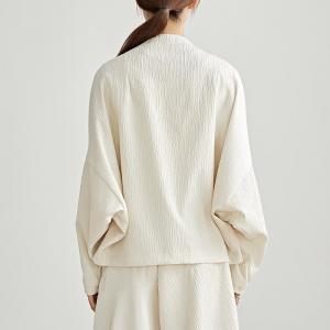 Bat Sleeves Oversized Cocoon Jacket
