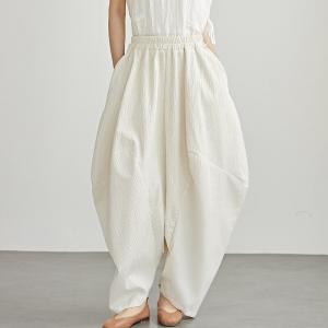 Plus Size High Rise Balloon Carrot Pants