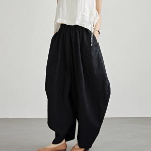 Plus Size High Rise Balloon Carrot Pants