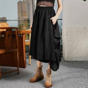 Flouncing Asymmetrical Wide Leg Panskirt