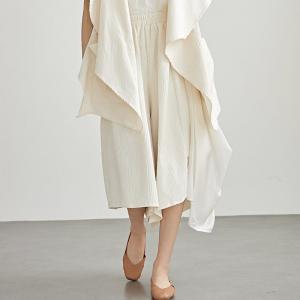 Flouncing Asymmetrical Wide Leg Panskirt