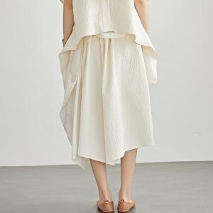 Flouncing Asymmetrical Wide Leg Panskirt