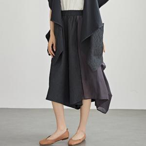 Flouncing Asymmetrical Wide Leg Panskirt